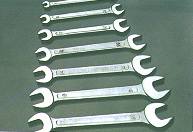 chrome plated double open end wrench